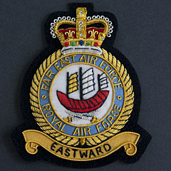 RAF Far East Air Force Wire Blazer Badge